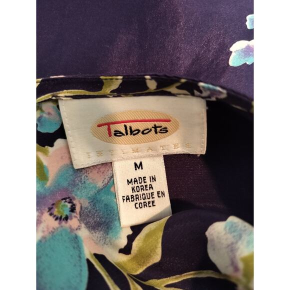 Talbots Intimates Floral Satin Nightgown Dress Slip Vintage - Picture 10 of 10